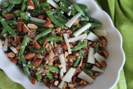 Green Bean and Farro Salad with Manchego